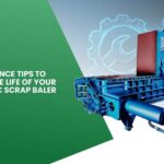 Hydraulic scrap baler maintenance tips focusing on hydraulic cylinder inspection, fluid level monitoring, and pressure system checks